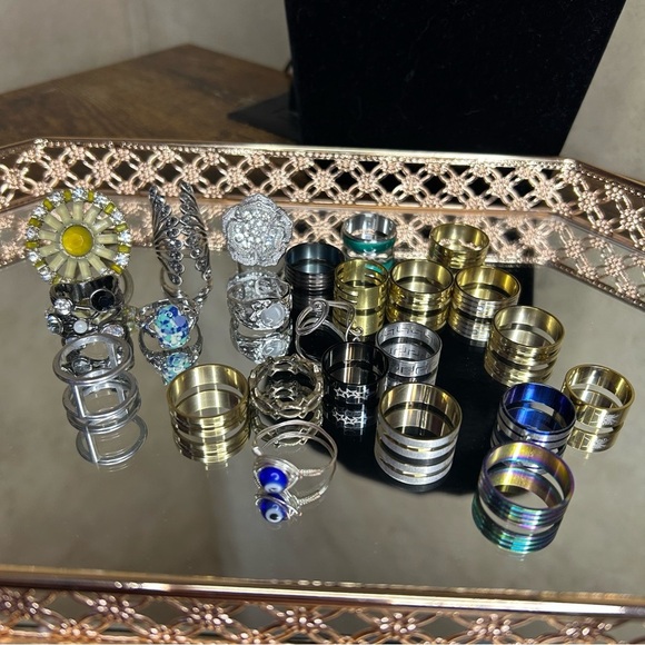 Assorted Metal Rings Collection - Picture 1 of 5
